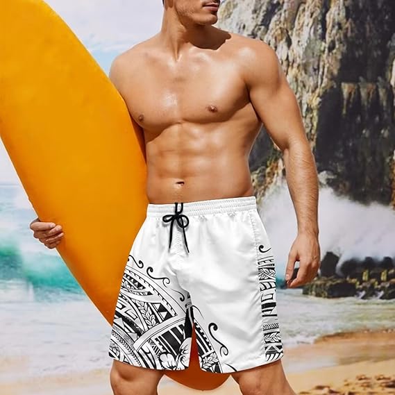 Samoa Breeze • Men’s Linen Island Beach Shorts